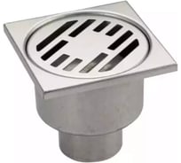 Трап ООО ПКФ Сварком д= 50 вертикальный нерж. сталь, решетка 100x100, гидрозатвор СанТех s067556