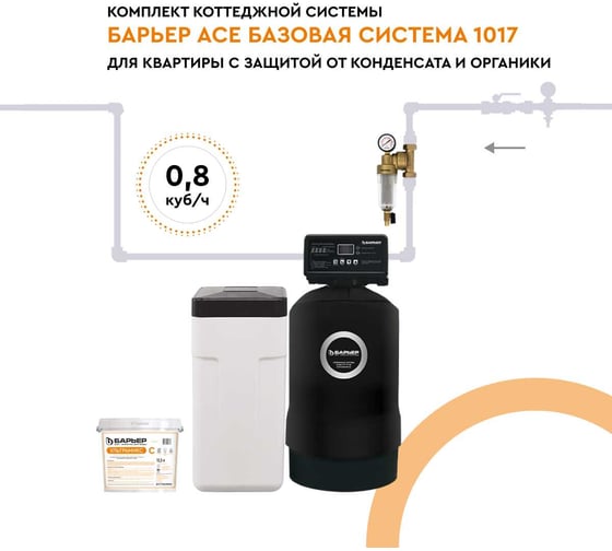 Комплект коттеджной системы Барьер "BARRIER ACE базовая система 1017 для квартиры" с защ. от конд. и орг. О054Р09