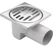 Трап ООО ПКФ Сварком д= 50 горизонтальный пласт, решетка нерж 100x100 СанТех s057208