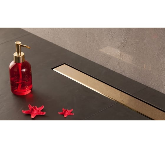 Душевой лоток Pestan Confluo Frameless Line 750 Gold 13701223