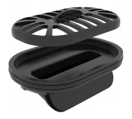 Душевой лоток Pestan Confluo Premium Line 550 Black Glass Gold 13100115