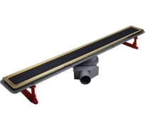 Душевой лоток Pestan Confluo Premium Line 450 Black Glass Gold 13100114 69467