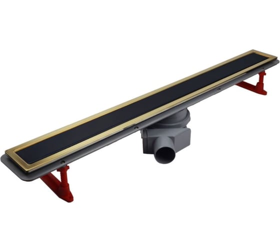 Душевой лоток Pestan Confluo Premium Line 750 Black Glass Gold 13100117 1