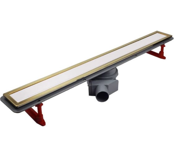 Душевой лоток Pestan Confluo Premium Line 450 White Glass Gold 13100120