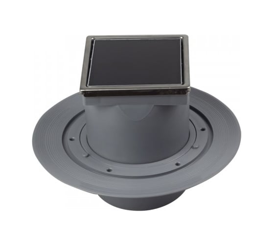 Точечный трап Pestan Confluo Standard 10х10 Vertical Dry Black Glass 13000110