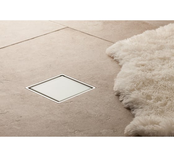 Точечный трап Pestan Confluo Standard 10х10 Vertical Dry White Glass 13000111