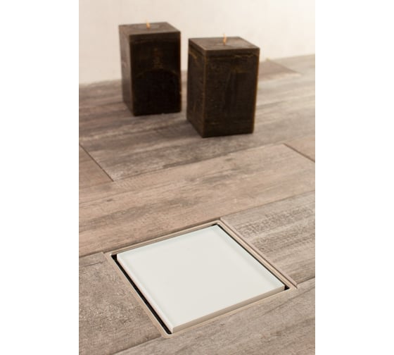 Точечный трап Pestan Confluo Standard 10х10 Vertical Dry White Glass 13000111