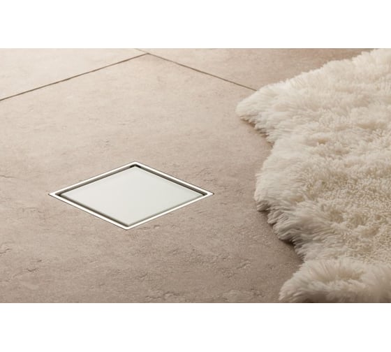 Точечный трап Pestan Confluo Standard 15х15 White Glass 3 1300009