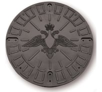 Люк полипропиленовый Агросток ПАТРИОТ 1,5т (A15) универсальный 315 черный с рисунком 30794