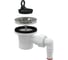Донный клапан сифона для мойки Alca Plast 6/4", с нержавеющей решеткой DN70 и штуцером A33P 1