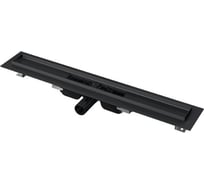 Водоотводящий желоб для решетки Alca Plast с порогами, черный-матовый APZ101BLACK-300