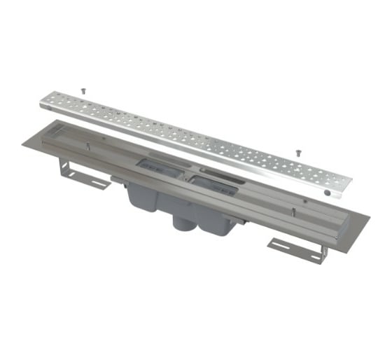 Водоотводящий желоб Alca Plast Antivandal с решеткой, вертикальный сток APZ1011-1050L
