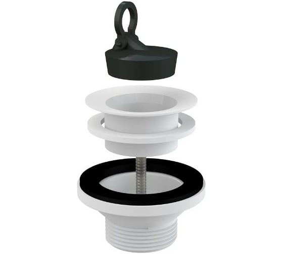 Донный клапан сифона для умывальника Alca Plast 5/4, с пластмассовой решеткой DN63 A32