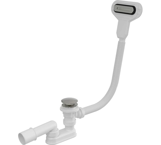 Сифон для ванны Alca Plast CLICK/CLACK, с плоским переливом, хром A516CKM