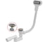 Сифон для ванны Alca Plast CLICK/CLACK, с плоским переливом, хром A516CKM 2
