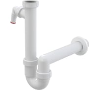 Трубчатый сифон Alca Plast с накидной гайкой 1 1/2" и штуцером A81-DN40