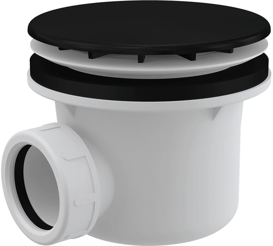 Сифон для душевого поддона Alca Plast матовый черный A49BLACK