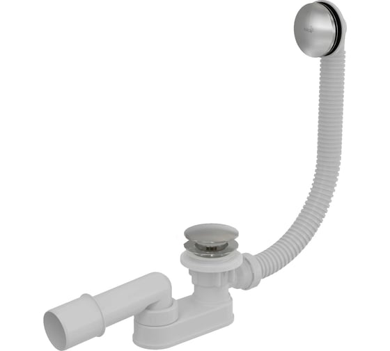Сифон для ванны Alca Plast CLICK/CLACK, металл A507CKM-120 1