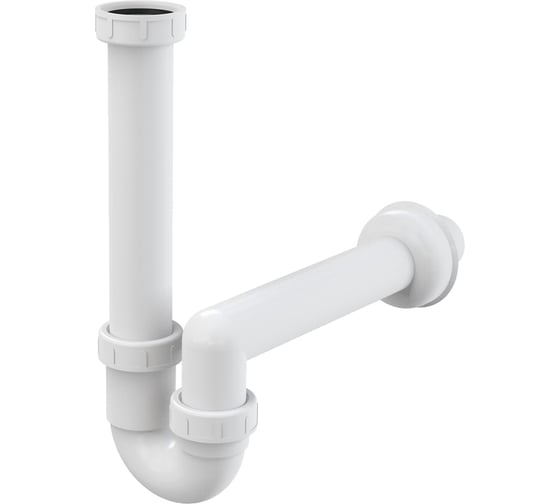 Трубчатый сифон Alca Plast с накидной гайкой 1 1/2" A80-DN40 1