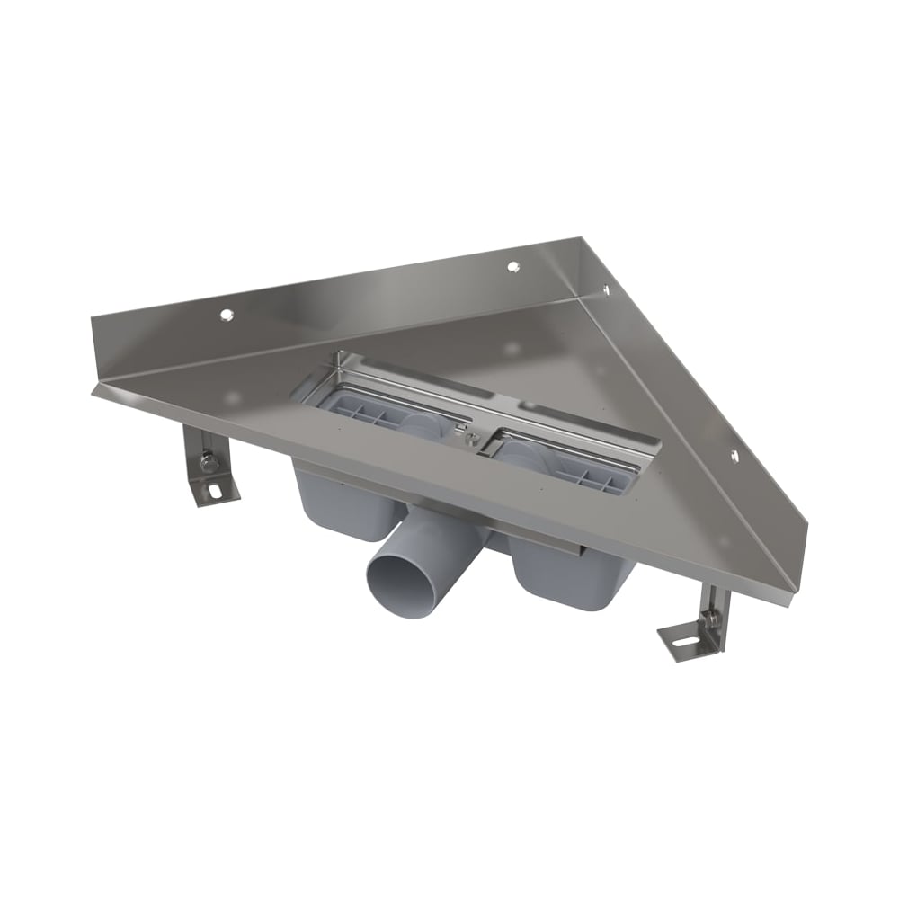 Угловой желоб Alca Plast без порогов, для перфорированной решетки ARZ1 ...