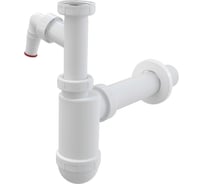 Сифон для умывальника Alca Plast DN40, со штуцером и накидной гайкой 1 1/4" A43P