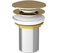 Донный клапан для раковины TESKA Click-Clack, золото PP1007