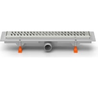 Водоотводящий желоб MCH Chudej с боковым сливом d40 рамка нержавеющая сталь, 350 мм G HARMONY CH350HN