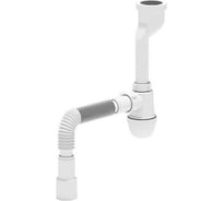 Сифон для писсуара АНИ Пласт бутылочный, литой выпуск, 1 1/4x32, гофра 32х40/50 U1016 025-0575