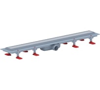 Трап пластиковый линейный с сухим выпуском АНИ Пласт 40 реш. нерж.сталь.глянец.Штиль 750 TLQ1175M