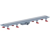 Трап пластиковый линейный с сухим выпуском АНИ Пласт 40 реш. нерж.сталь.глянец.Штиль 750 TLQ1185M