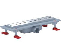 Трап пластиковый линейный с сухим выпуском АНИ Пласт 40 реш. нерж.сталь.матовая.Бимс 850 TLQ1535G