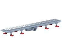 Трап пластиковый линейный с сухим выпуском АНИ Пласт 40 реш. нерж.сталь.матовая.Бимс 550 TLQ1475G