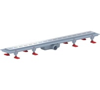 Трап пластиковый линейный с сухим выпуском АНИ Пласт 40 реш. нерж.сталь.матовая.КИЛЬ 750 TLQ1585G