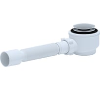 Сифон для душевого поддона АНИ Пласт.1 1/2**50 с г/т375 *40/50 хром,клик-клак(грибок) E415CLGS