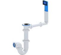 Сифон АНИ Пласт Ани 1 1/2*40 прямоточны й сгибкой трубой 40x50 D0140