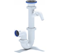 Сифон АНИ Пласт Ани 1 1/2*40 прямоточны й сгибкой трубой 40x40/50 D1000