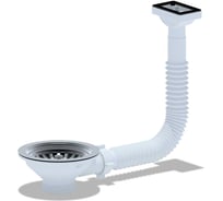 Перелив для мойки АНИ Пласт 3 1/2 с прямоуг.верт. корпусом N310