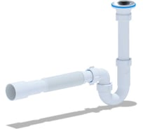 Сифон АНИ Пласт 1 1/4х32 прямоточный с гибкой трубой 32 DB1016