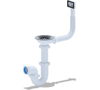 Сифон АНИ Пласт 3 1/2х40 прямоточный с переливом мойки D0145S