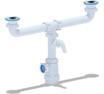 Сифон АНИ Пласт Грот 1 1/2х40 с отводом для стиральной машины A3500