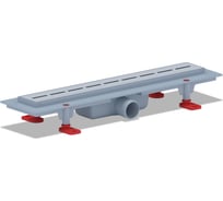 Трап АНИ Пласт пластиковый, линейный, вып 40, решетка нержавеющая сталь, глянец, КИЛЬ 450 TL1545M