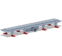 Трап АНИ Пласт пластиковый, линейный, вып 40, решетка нержавеющая сталь, глянец, КИЛЬ 650 TL1565M