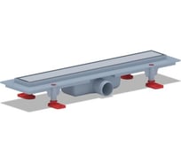 Трап АНИ Пласт пластиковый, линейный, вып 40, решетка нержавеющая сталь, глянец, Штиль 450 TL1145M