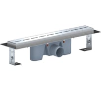 Трап АНИ Пласт Бриз из нерж.стали 450мм, выпуск 50мм, матовая TL2545G