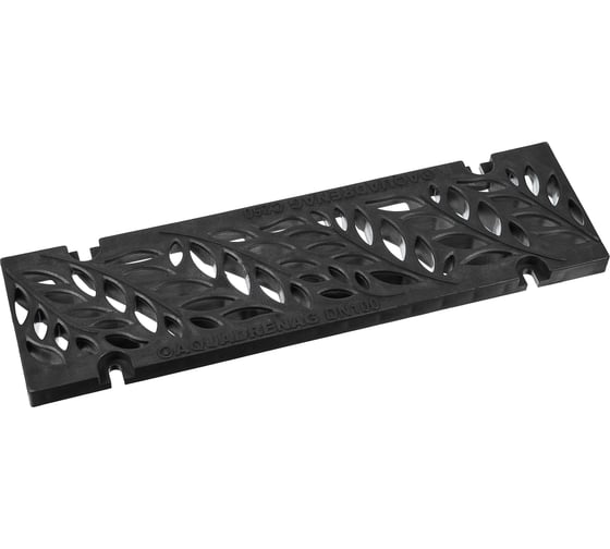 Лоток водоотводный пластиковый AQUADRENAG ЛВП Classic Plus AQD-P DN100 H75 с решеткой пластиковой QP1075-PF