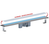 Трап АНИ Пласт из нержав. стали, выпуск 50мм, под плитку TL2085