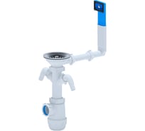 Сифон АНИ Пласт Ани Грот 3 1/2, 40, с переливом мойки A0146