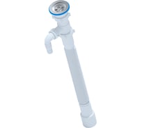 Сифон АНИ Пласт гофрированный, удлиненный, 1 1/2, 40/50, с отверстием стиральной машины 648-1488 G114