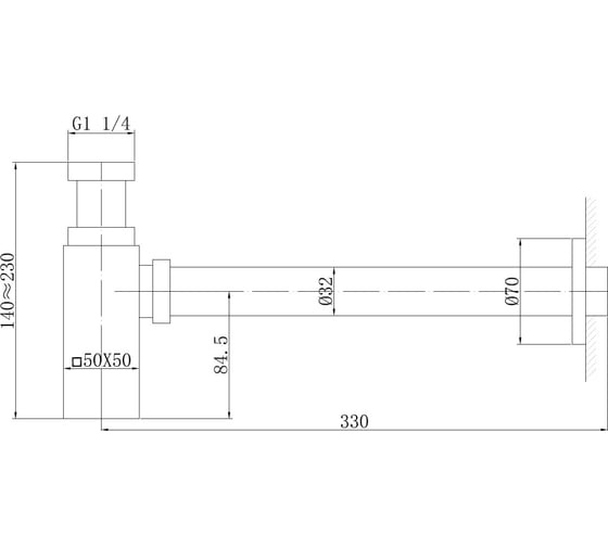 Сифон для раковины ABBER белый матовый AF0031W
