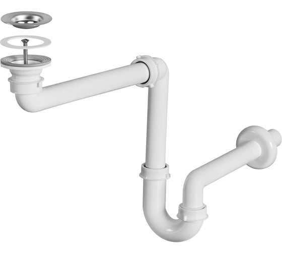 Сифон для раковины местосберегающий AQUATON 1A282705XX000
